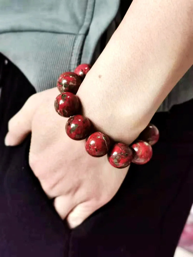 Red Jasper Beaded Bracelet