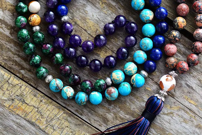 7 Chakra Mala Tassel Necklace