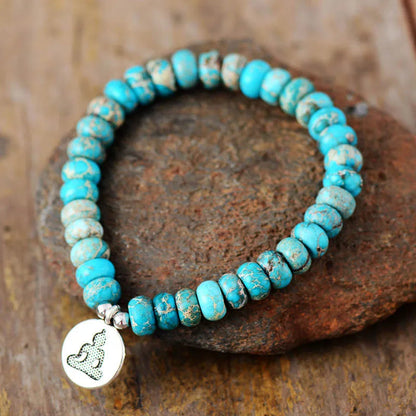 Imperial Jasper Turquoise Buddha Bracelet