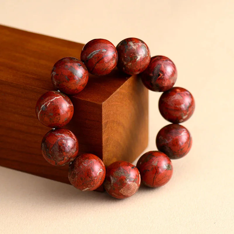 Red Jasper Beaded Bracelet