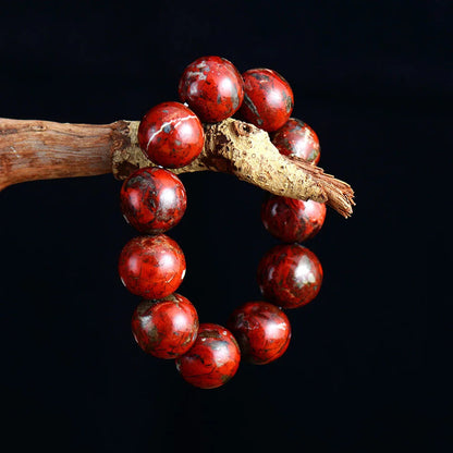 Red Jasper Beaded Bracelet