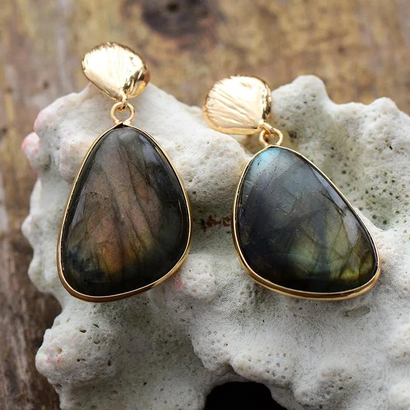 Labradorite Drop Earrings