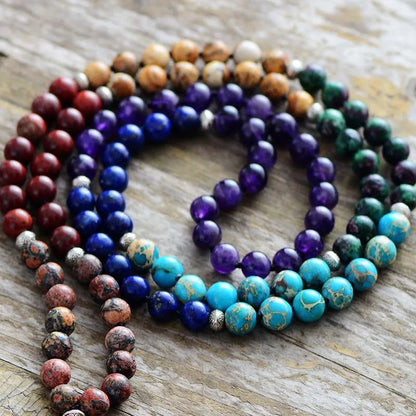 7 Chakra Mala Tassel Necklace