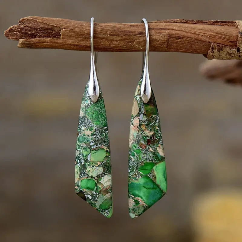 Imperial Jasper Stones Earrings