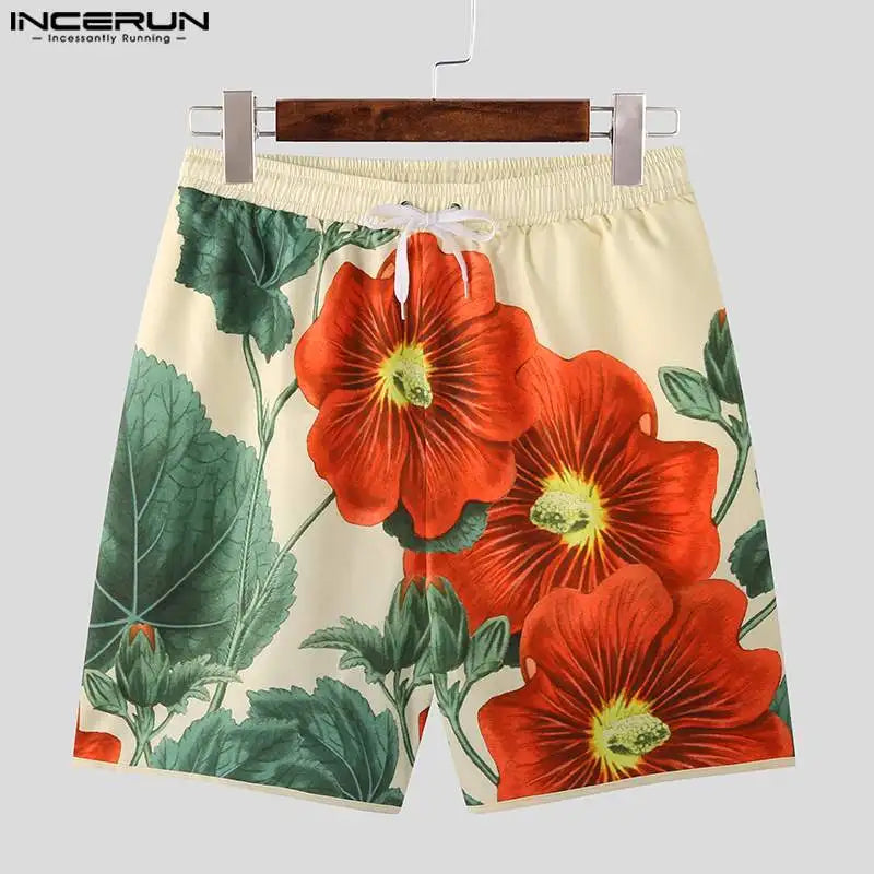 Flower Style men beach short set - Sexikinis Swim