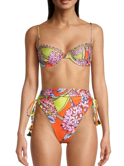 Funky High Waist Two-Piece  Swimsuit - Sexikinis Swim