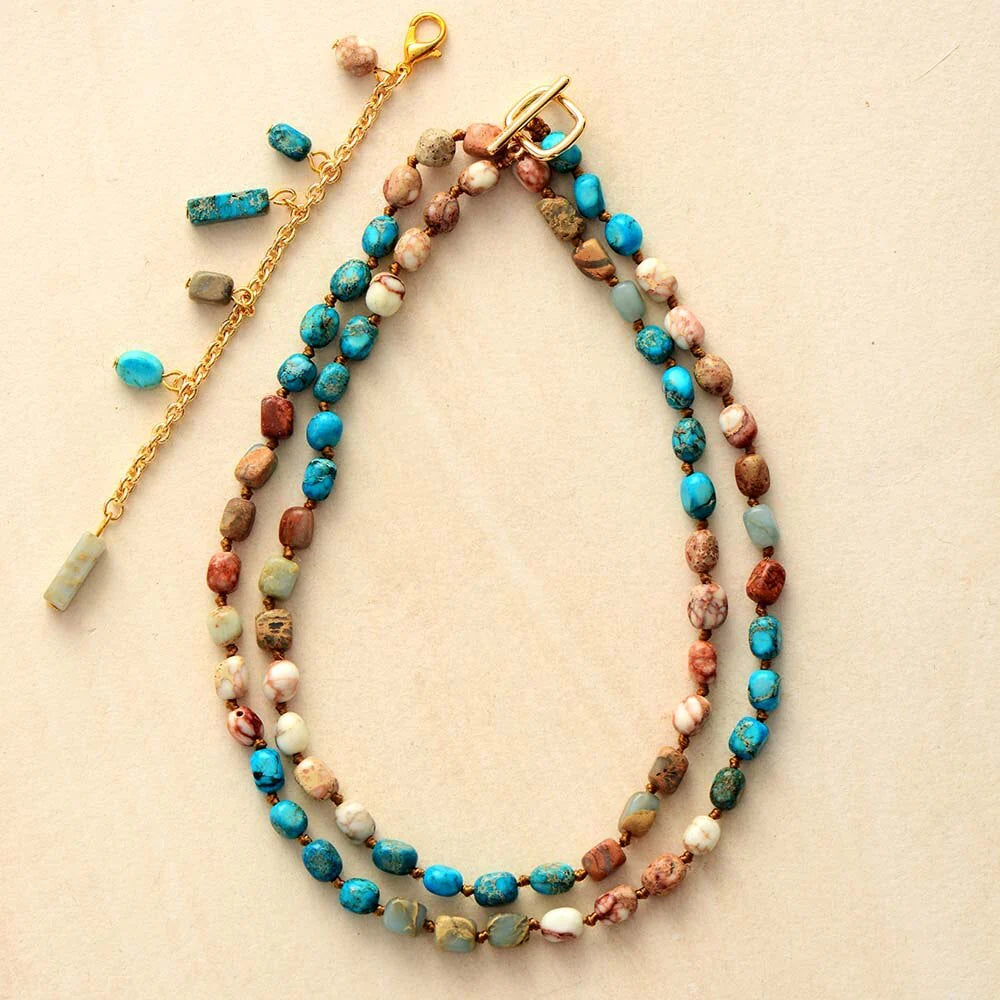 Eternity Semi-Precious Stones Necklace