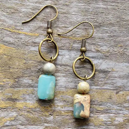 Vintage Natural Jasper Earring